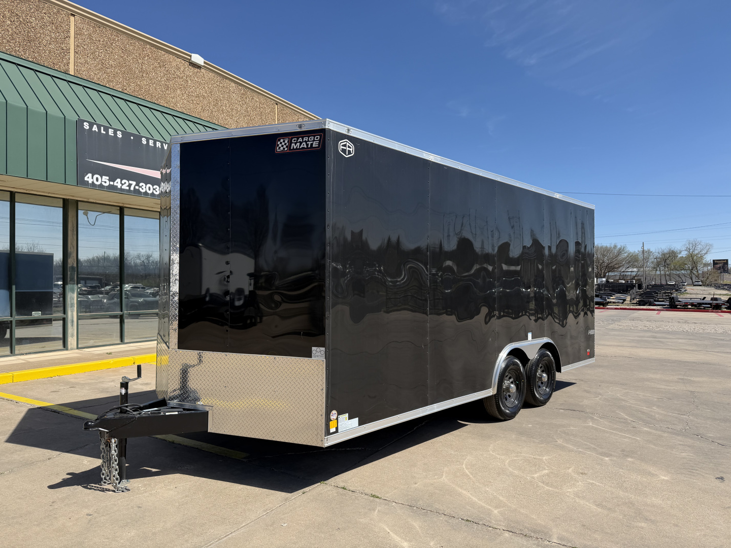New #097227 2026 FOREST RIVER TA3 8.5 X 18 TANDEM AXLE 10K ENCLOSED W/ REAR RAMP DOOR