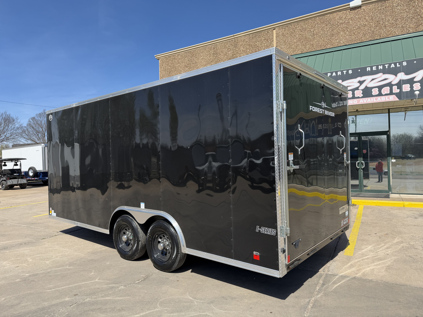 New #097227 2026 FOREST RIVER TA3 8.5 X 18 TANDEM AXLE 10K ENCLOSED W/ REAR RAMP DOOR
