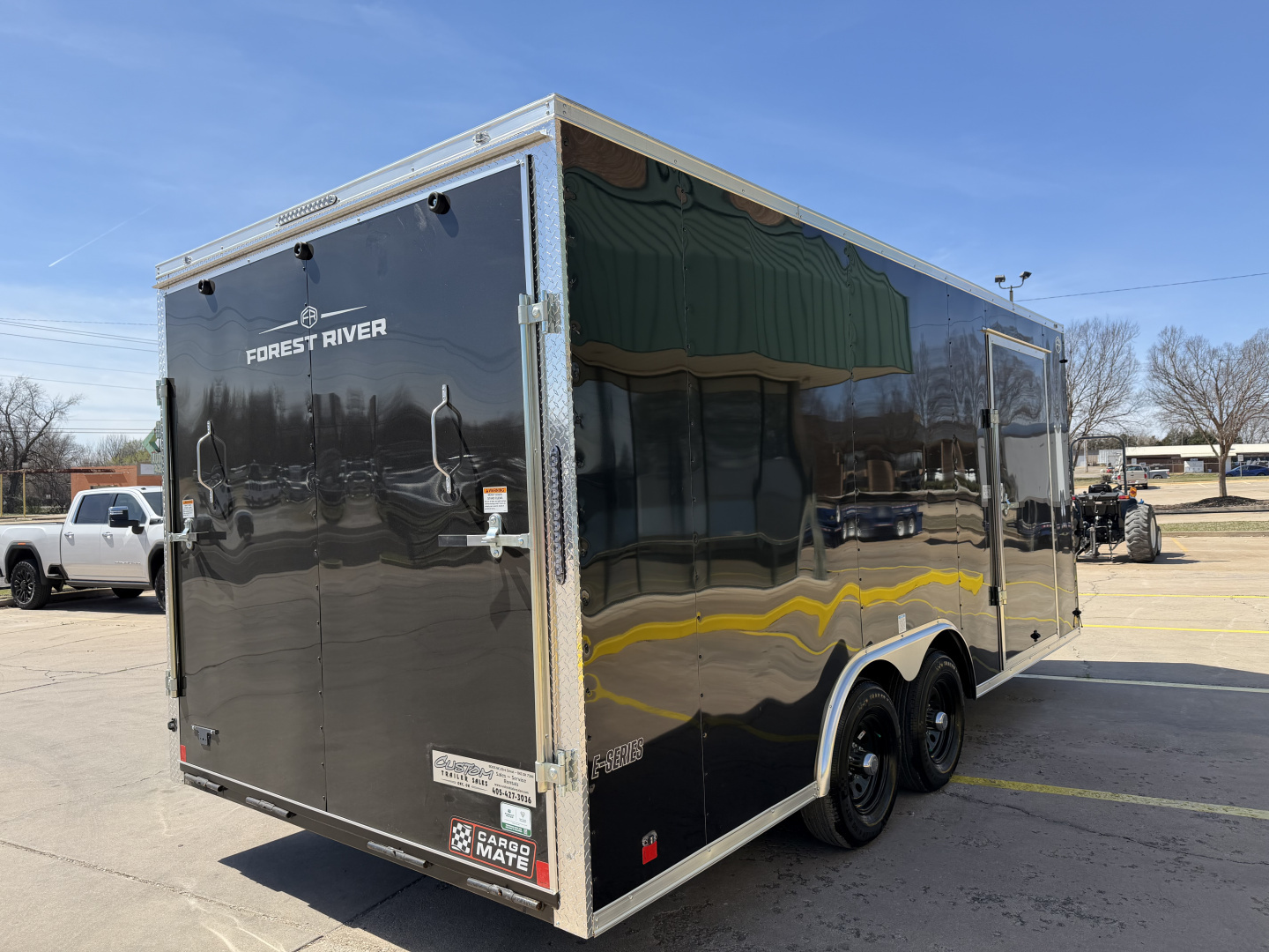 New #097227 2026 FOREST RIVER TA3 8.5 X 18 TANDEM AXLE 10K ENCLOSED W/ REAR RAMP DOOR
