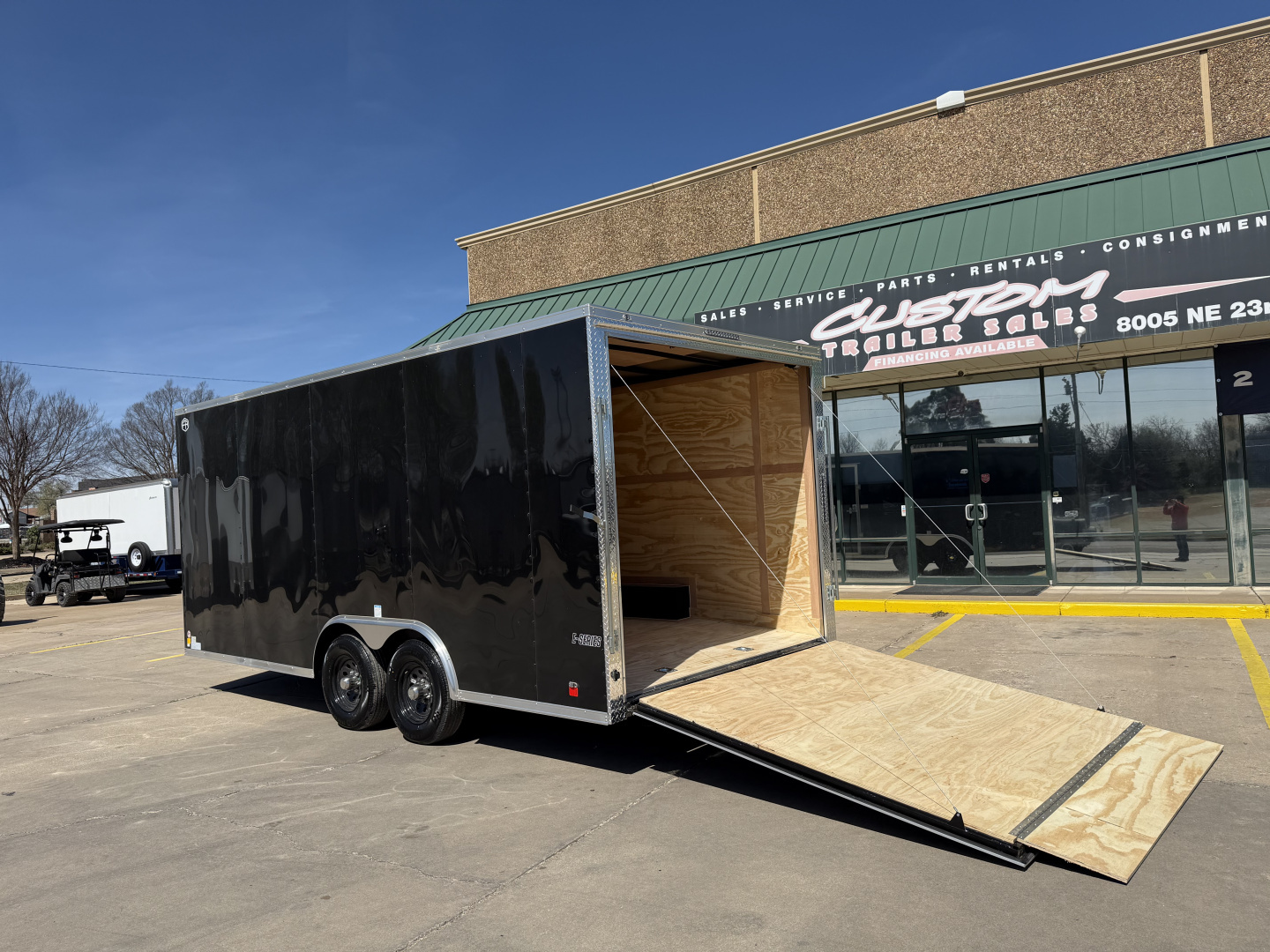 New #097227 2026 FOREST RIVER TA3 8.5 X 18 TANDEM AXLE 10K ENCLOSED W/ REAR RAMP DOOR