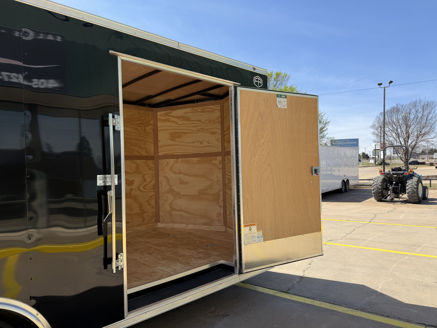 New #097227 2026 FOREST RIVER TA3 8.5 X 18 TANDEM AXLE 10K ENCLOSED W/ REAR RAMP DOOR