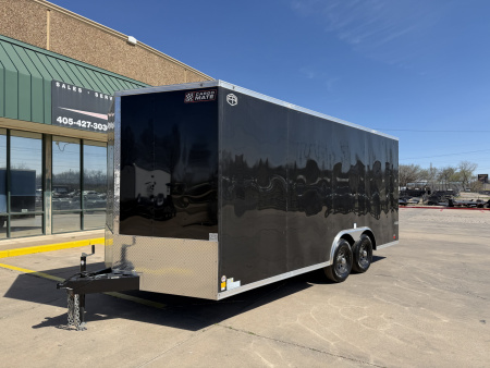 New #097227 2026 FOREST RIVER TA3 8.5 X 18 TANDEM AXLE 10K ENCLOSED W/ REAR RAMP DOOR