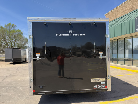 New #097227 2026 FOREST RIVER TA3 8.5 X 18 TANDEM AXLE 10K ENCLOSED W/ REAR RAMP DOOR