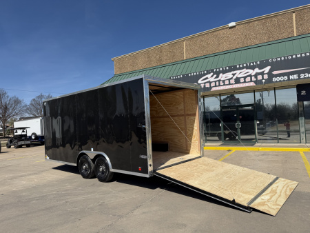 New #097227 2026 FOREST RIVER TA3 8.5 X 18 TANDEM AXLE 10K ENCLOSED W/ REAR RAMP DOOR