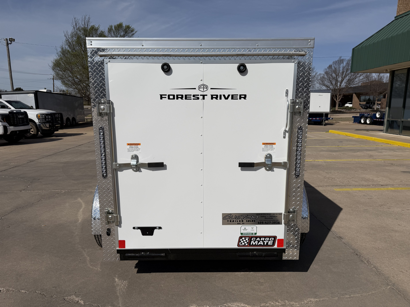 New #097601 2026 FOREST RIVER SA 5 X 8 SINGLE AXLE 3K ENCLOSED W/ REAR RAMP DOOR