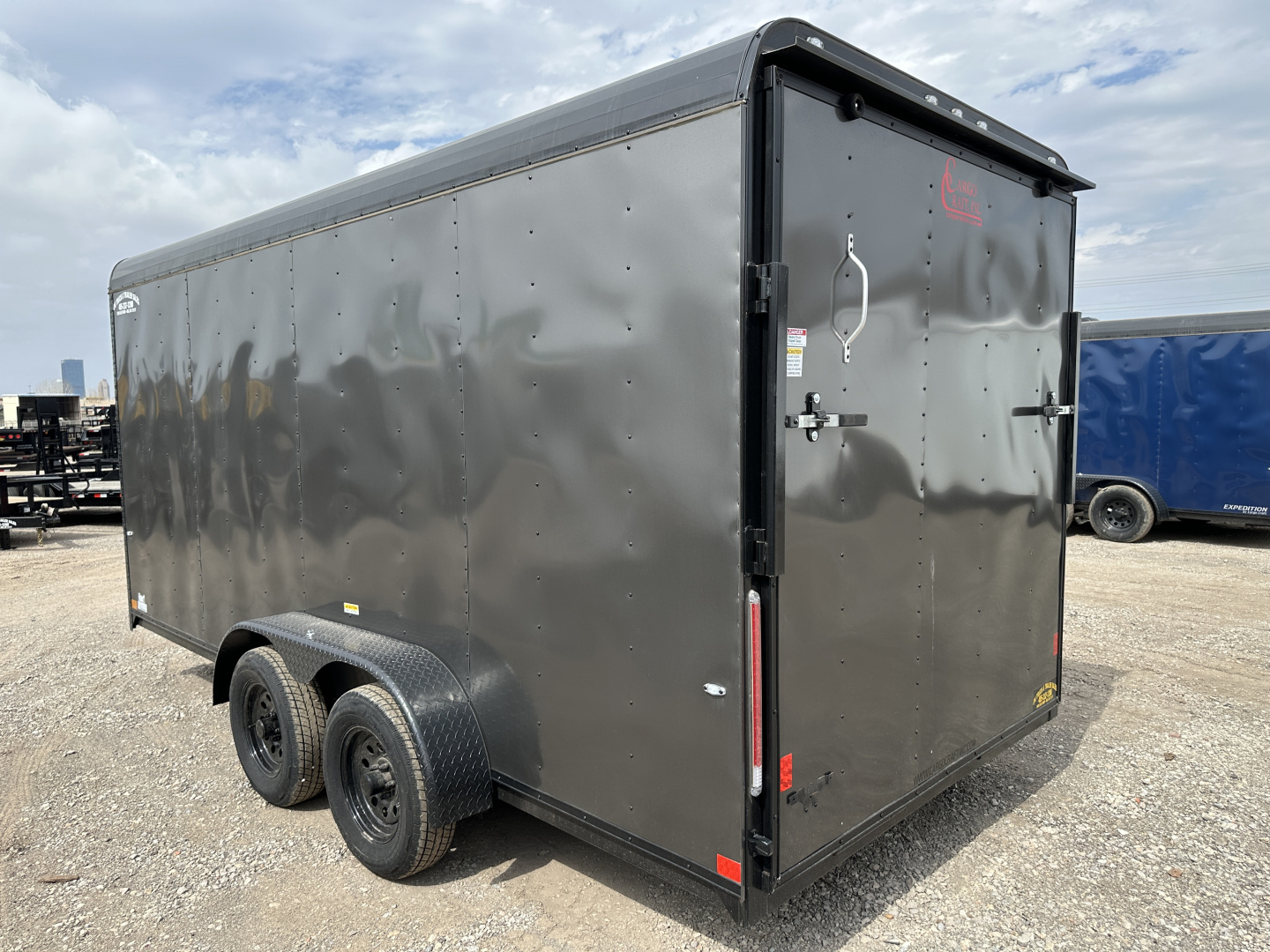New 2026 Cargo Craft 7'x16'x7'tall Expedition Extreme Ramp Charcoal / black out Cargo / Enclosed Trailer
