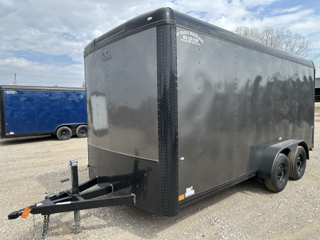 New 2026 Cargo Craft 7'x16'x7'tall Expedition Extreme Ramp Charcoal / black out Cargo / Enclosed Trailer