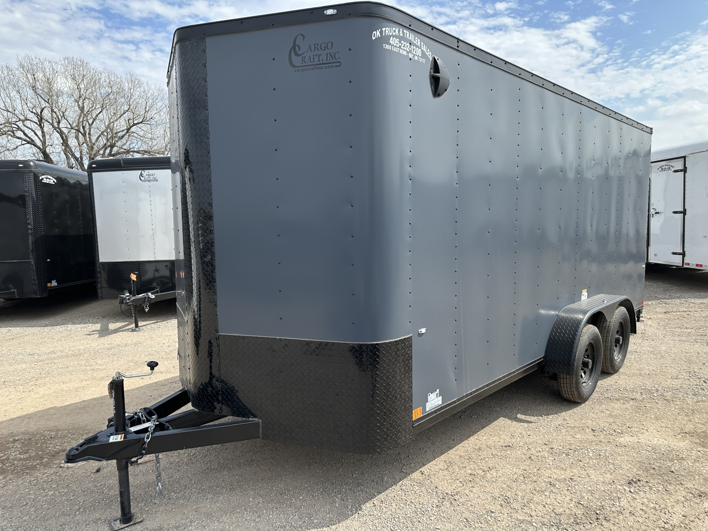 New 2025 Cargo Craft 7'x18'x7'tall Elite V Nose Sport Slate Blue w/ ramp Cargo / Enclosed Trailer