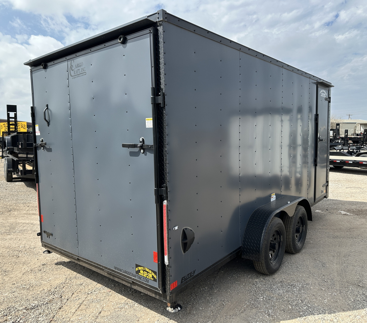 New 2025 Cargo Craft 7'x18'x7'tall Elite V Nose Sport Slate Blue w/ ramp Cargo / Enclosed Trailer