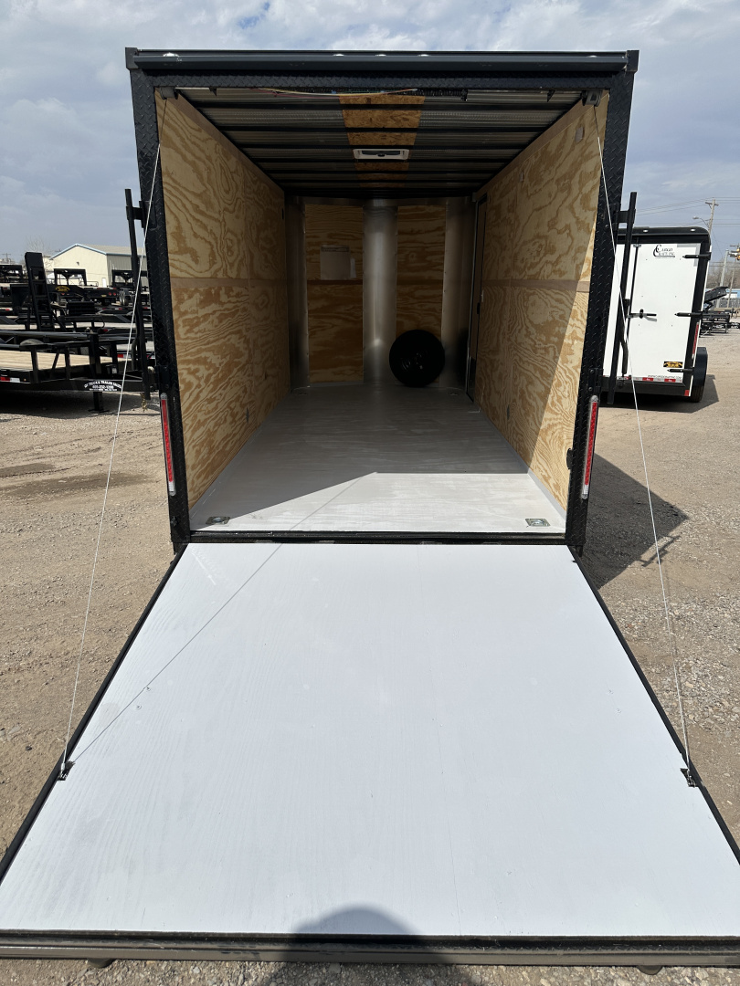 New 2025 Cargo Craft 7'x18'x7'tall Elite V Nose Sport Slate Blue w/ ramp Cargo / Enclosed Trailer