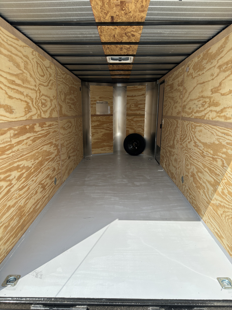 New 2025 Cargo Craft 7'x18'x7'tall Elite V Nose Sport Slate Blue w/ ramp Cargo / Enclosed Trailer