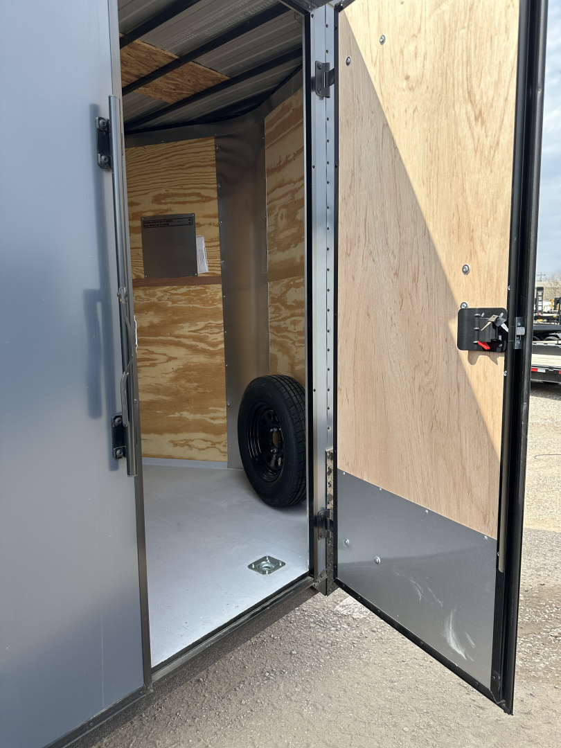 New 2025 Cargo Craft 7'x18'x7'tall Elite V Nose Sport Slate Blue w/ ramp Cargo / Enclosed Trailer