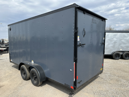 New 2025 Cargo Craft 7'x18'x7'tall Elite V Nose Sport Slate Blue w/ ramp Cargo / Enclosed Trailer