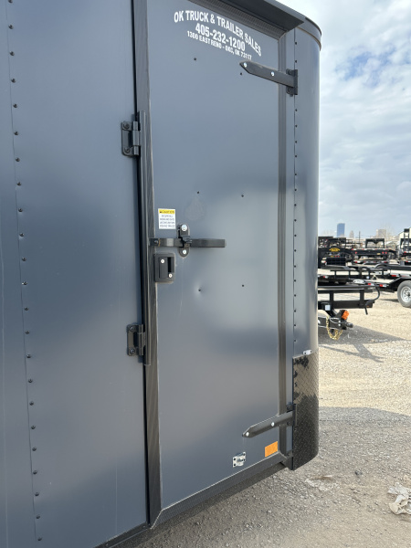 New 2025 Cargo Craft 7'x18'x7'tall Elite V Nose Sport Slate Blue w/ ramp Cargo / Enclosed Trailer