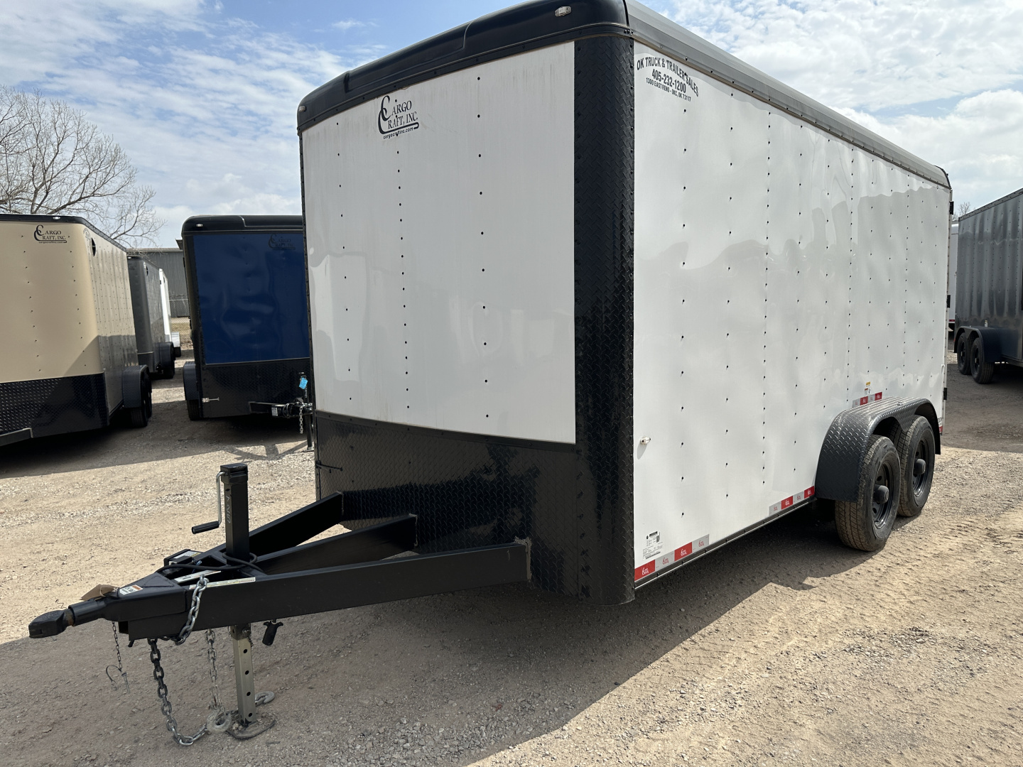 New 2025 Cargo Craft 7'x16'x7'tall, Expedition Extreme Double Door White black out 5200's Cargo / Enclosed Trailer