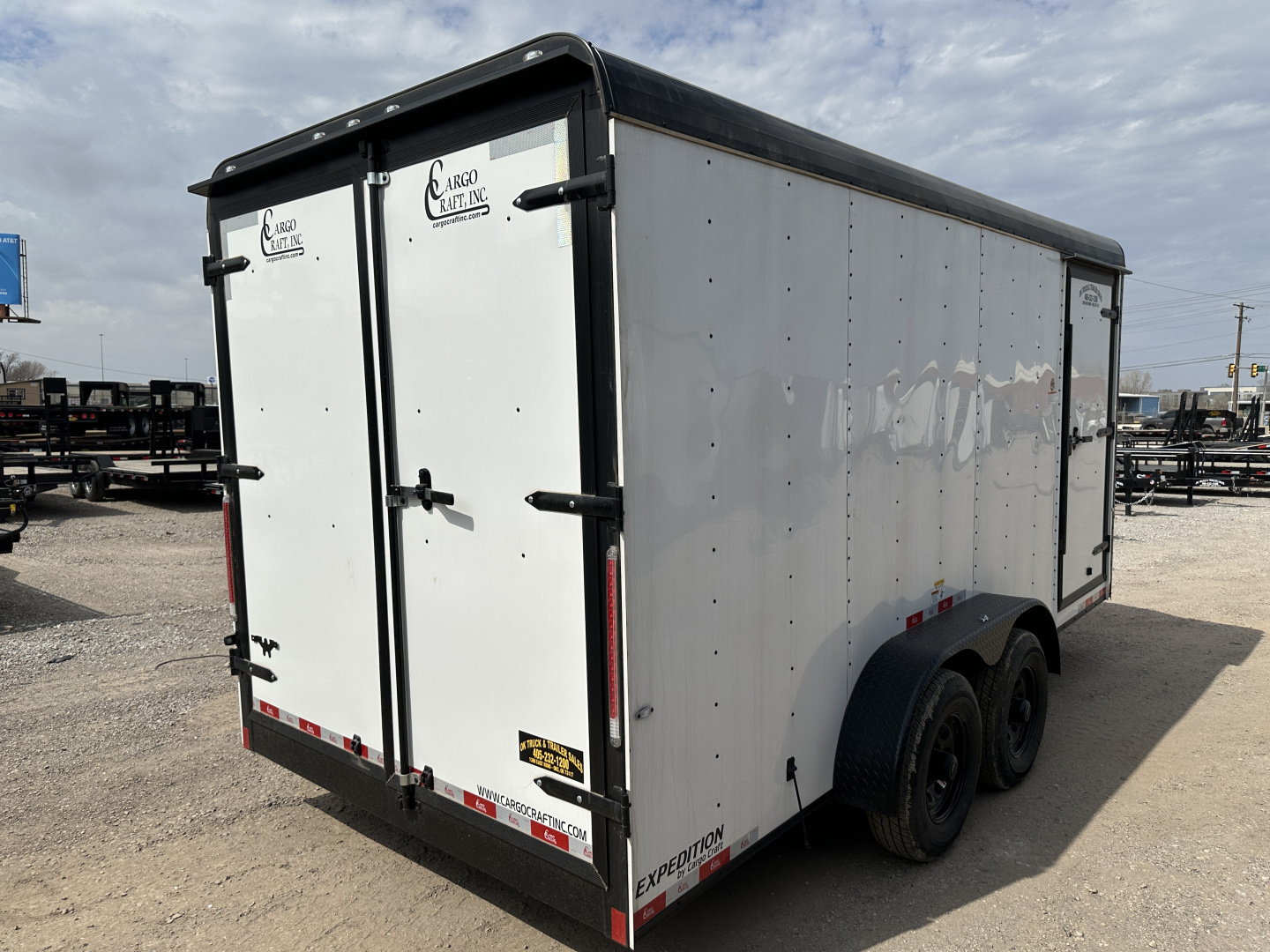 New 2025 Cargo Craft 7'x16'x7'tall, Expedition Extreme Double Door White black out 5200's Cargo / Enclosed Trailer