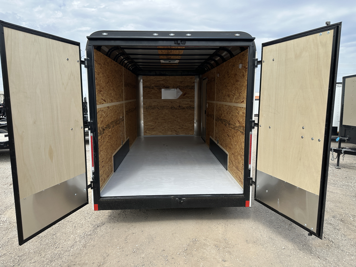 New 2025 Cargo Craft 7'x16'x7'tall, Expedition Extreme Double Door White black out 5200's Cargo / Enclosed Trailer