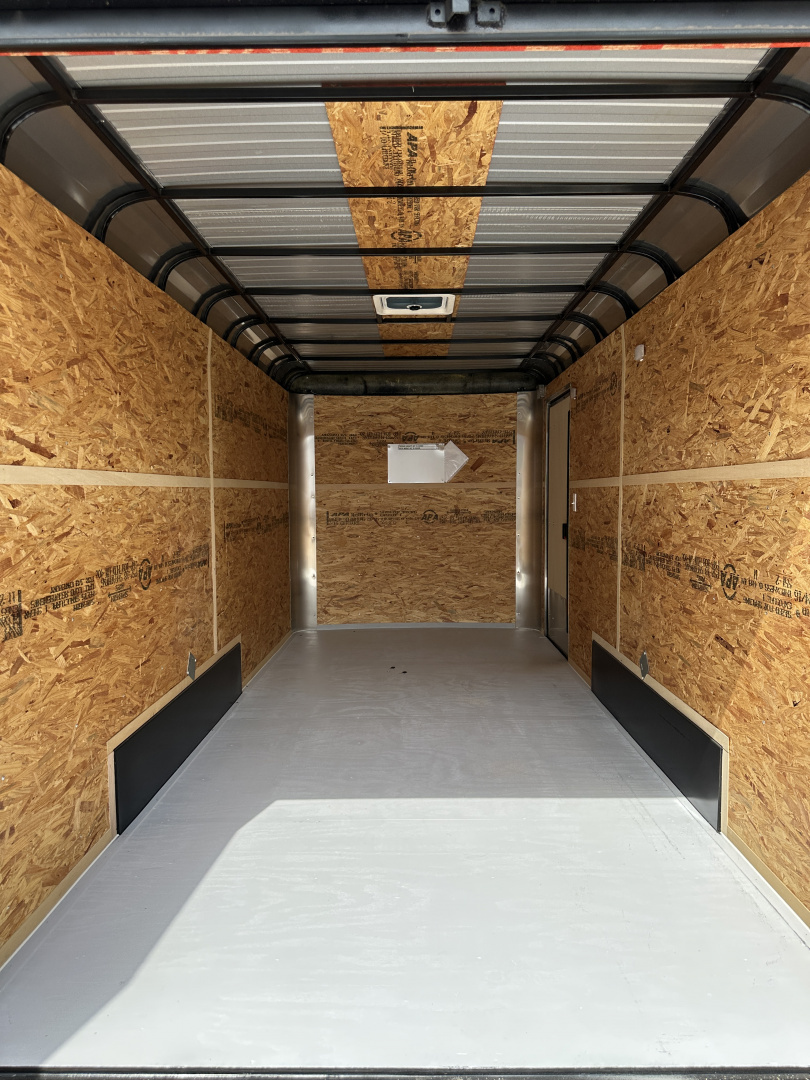 New 2025 Cargo Craft 7'x16'x7'tall, Expedition Extreme Double Door White black out 5200's Cargo / Enclosed Trailer