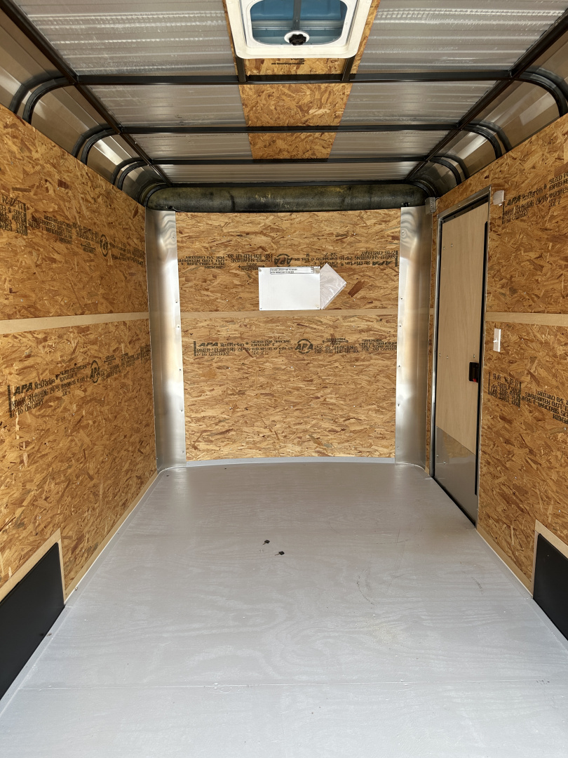 New 2025 Cargo Craft 7'x16'x7'tall, Expedition Extreme Double Door White black out 5200's Cargo / Enclosed Trailer