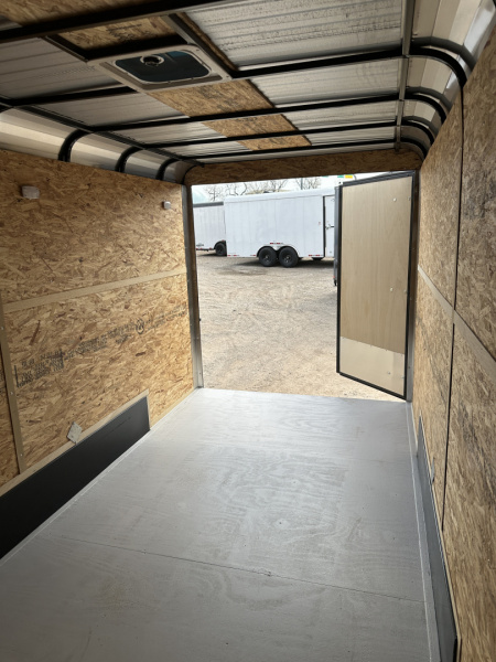 New 2025 Cargo Craft 7'x16'x7'tall, Expedition Extreme Double Door White black out 5200's Cargo / Enclosed Trailer