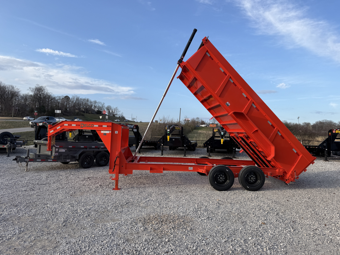 New 2026 Delco Trailers D6- 83"X16' (3FT SIDES) TELESCOPIC Dump Trailer