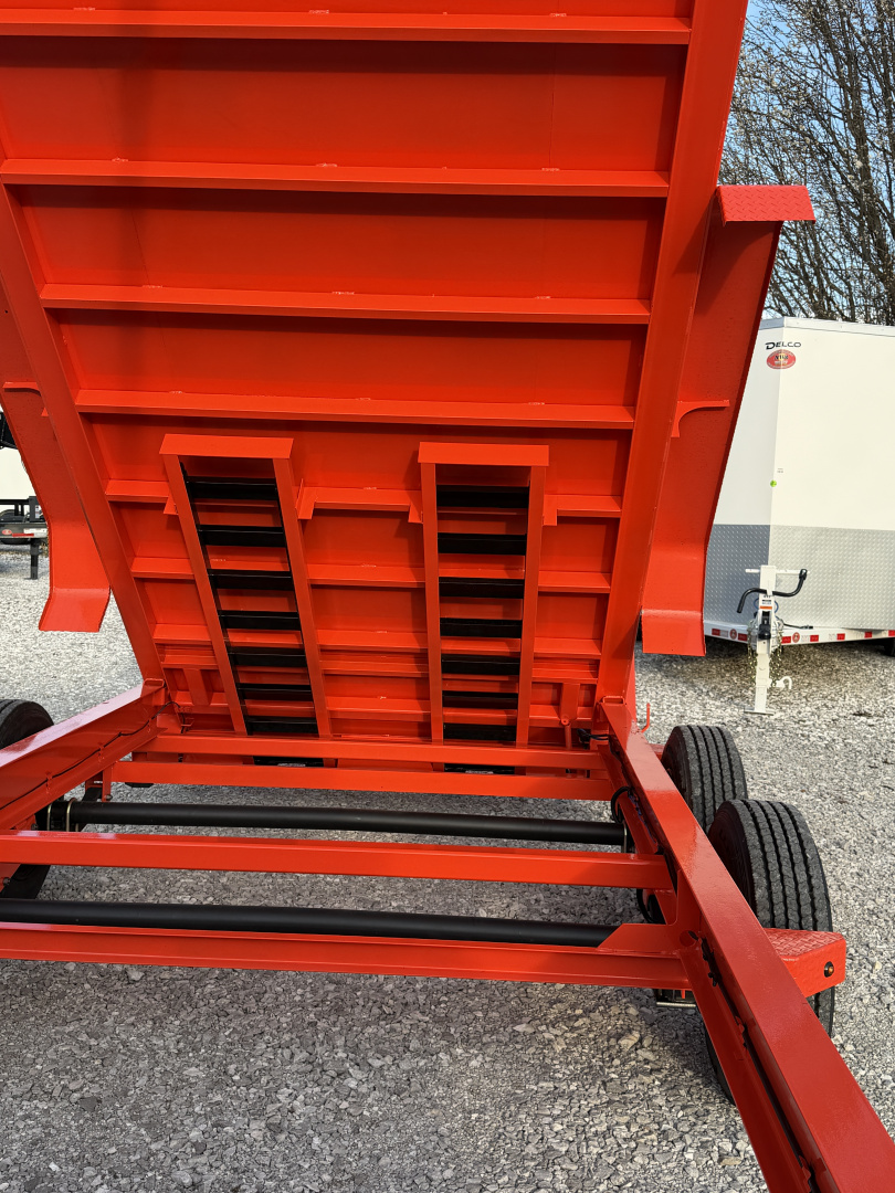 New 2026 Delco Trailers D6- 83"X16' (3FT SIDES) TELESCOPIC Dump Trailer