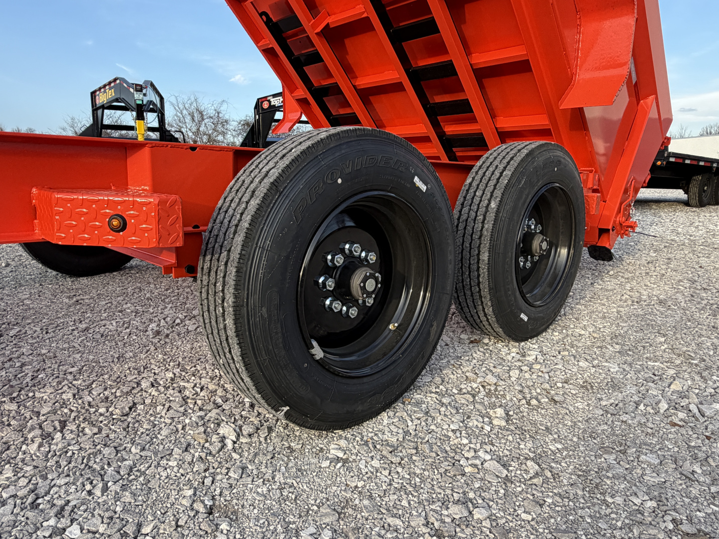 New 2026 Delco Trailers D6- 83"X16' (3FT SIDES) TELESCOPIC Dump Trailer