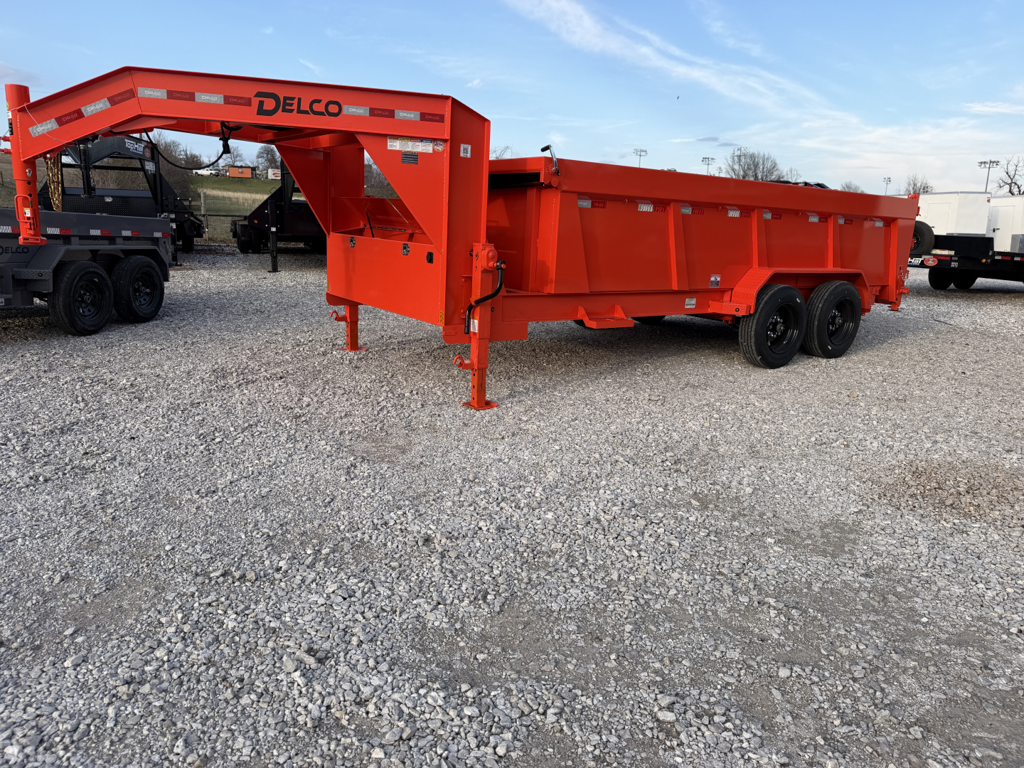 New 2026 Delco Trailers D6- 83"X16' (3FT SIDES) TELESCOPIC Dump Trailer