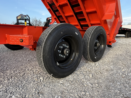 New 2026 Delco Trailers D6- 83"X16' (3FT SIDES) TELESCOPIC Dump Trailer