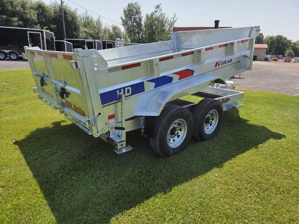 New 2027 K-Trail 7 x 12 Expert Series 7 Ton Dump Trailer With Hydraulic Jack