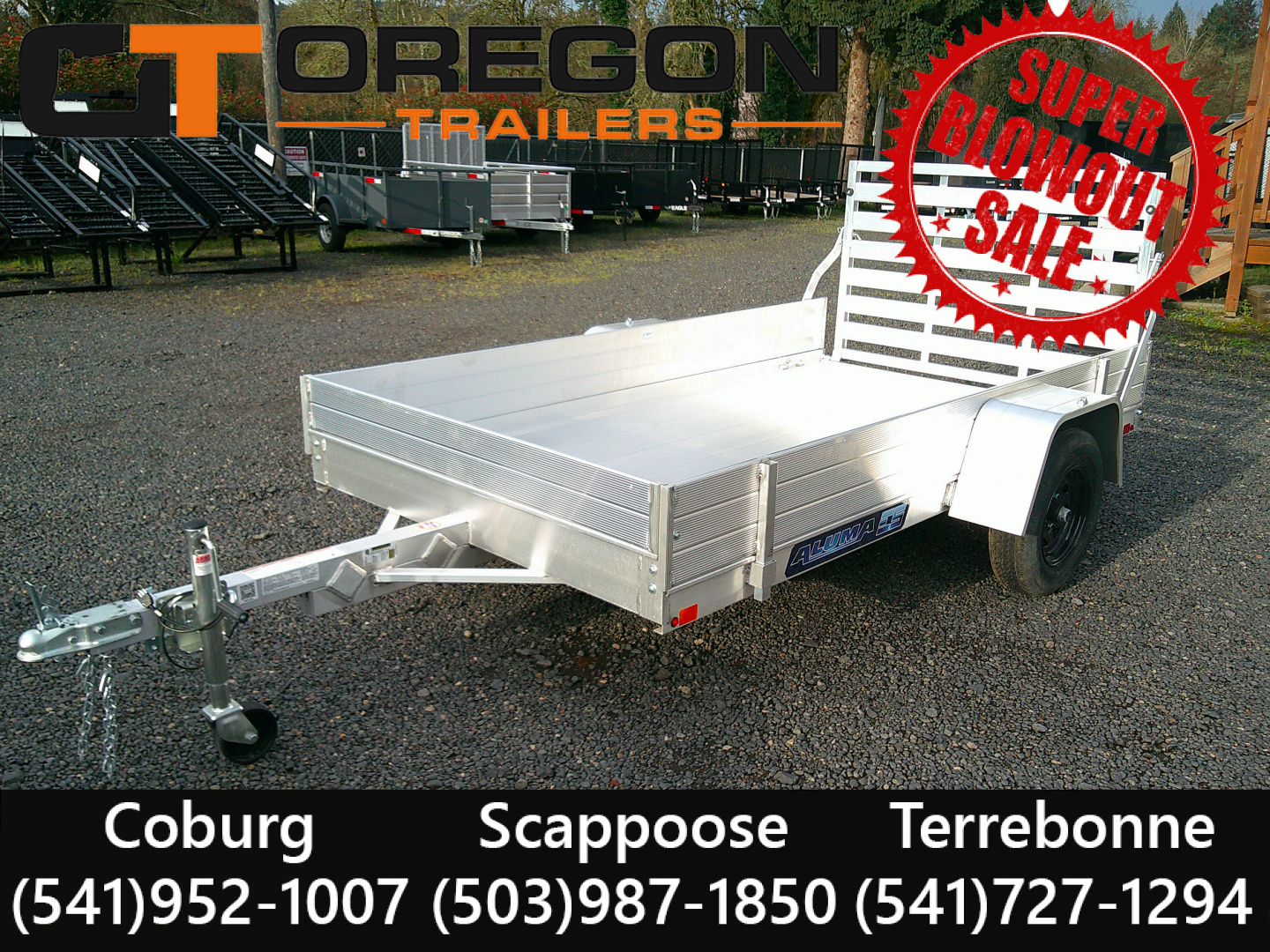 New 2027 Aluma 5.3x10 2K Utility Trailer