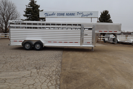 New 2026 Featherlite Trailers 24' Stock Stock / Stock Combo Trailer
