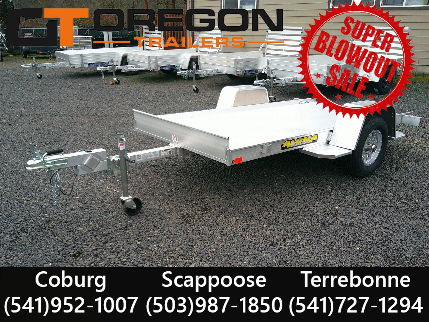 New 2027 Aluma 4.6x10 2K Tilt Utility Trailer