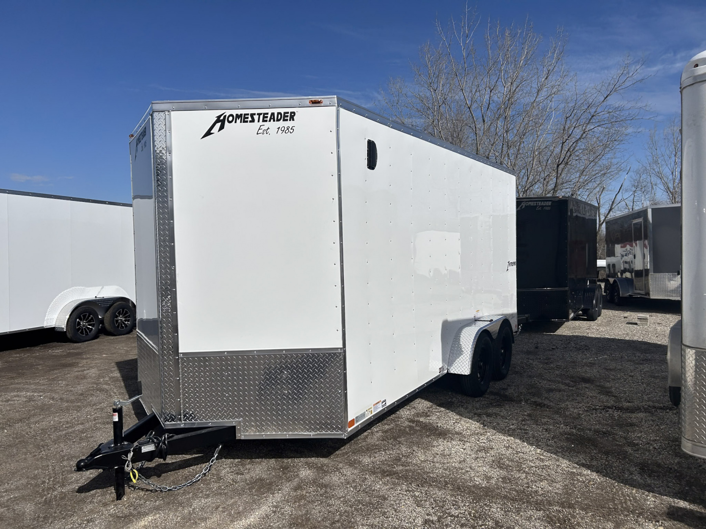 New 2026 Homesteader Trailer INTREPID 7 X 16 FT CARGO TRAILER RAMP DOOR 7 FT INTERIOR
