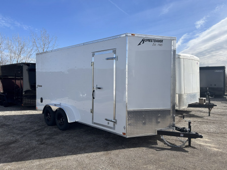 New 2026 Homesteader Trailer INTREPID 7 X 16 FT CARGO TRAILER RAMP DOOR 7 FT INTERIOR