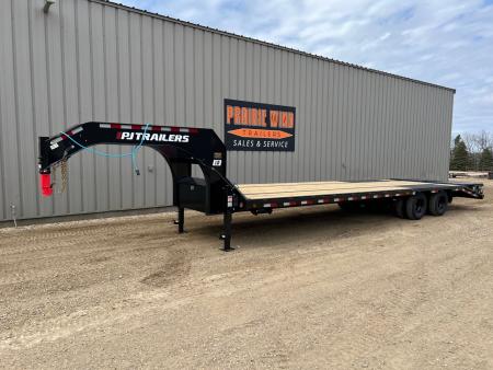 New 2026 PJ Trailers 32' LD Gooseneck 10K's Flatbed Trailer