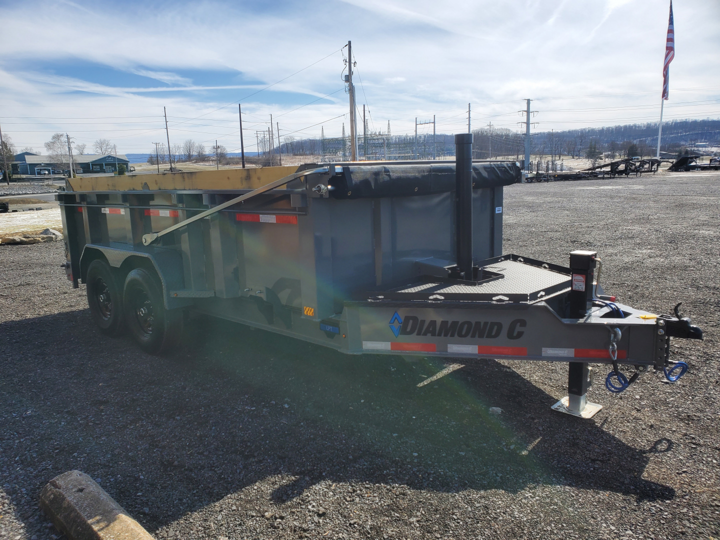 New 2026 Diamond C Trailers LPT207 Dump Trailer / 82"X14' / 15500 GVWR