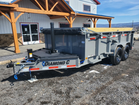 New 2026 Diamond C Trailers LPT207 Dump Trailer / 82"X14' / 15500 GVWR