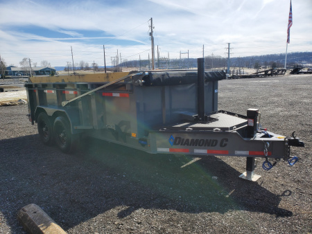 New 2026 Diamond C Trailers LPT207 Dump Trailer / 82"X14' / 15500 GVWR