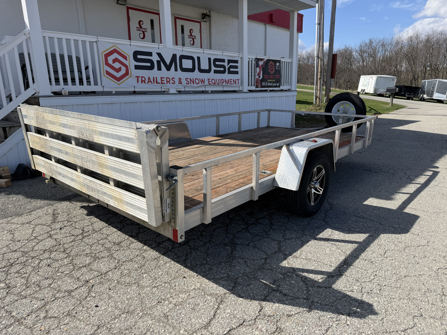 Used 2021 Stealth 7x14 Aluminum Utility Trailer
