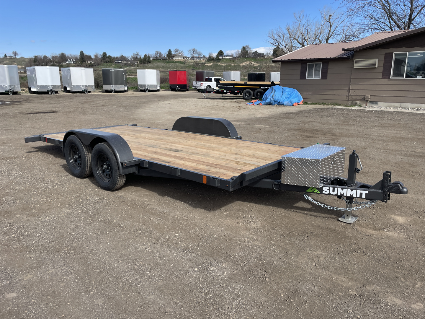New 2026 Summit Cascade 7x16 7k Full Tilt Deck Car Hauler Trailer