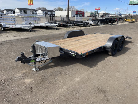 New 2026 Summit Cascade 7x16 7k Full Tilt Deck Car Hauler Trailer