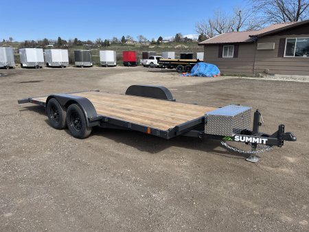 New 2026 Summit Cascade 7x16 7k Full Tilt Deck Car Hauler Trailer