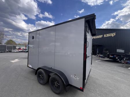 New 2026 Pace American 7x12 + 2ft V nose/ Rear Spoiler/ Polycore / Blackout - 7000GVW
