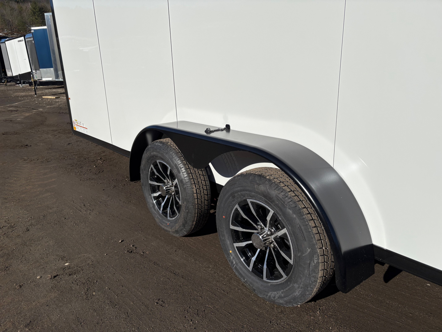 New 2026 Pace American 7x16 + 2ft V nose/ Rear Spoiler/ Polycore / Blackout - 7000GVW