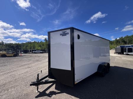 New 2026 Pace American 7x16 + 2ft V nose/ Rear Spoiler/ Polycore / Blackout - 7000GVW