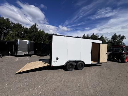 New 2026 Pace American 7x16 + 2ft V nose/ Rear Spoiler/ Polycore / Blackout - 7000GVW