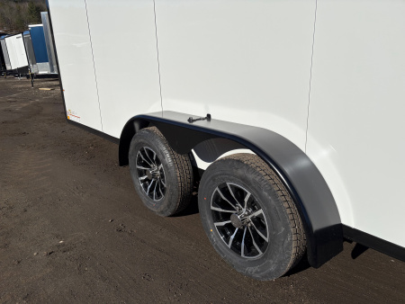 New 2026 Pace American 7x16 + 2ft V nose/ Rear Spoiler/ Polycore / Blackout - 7000GVW