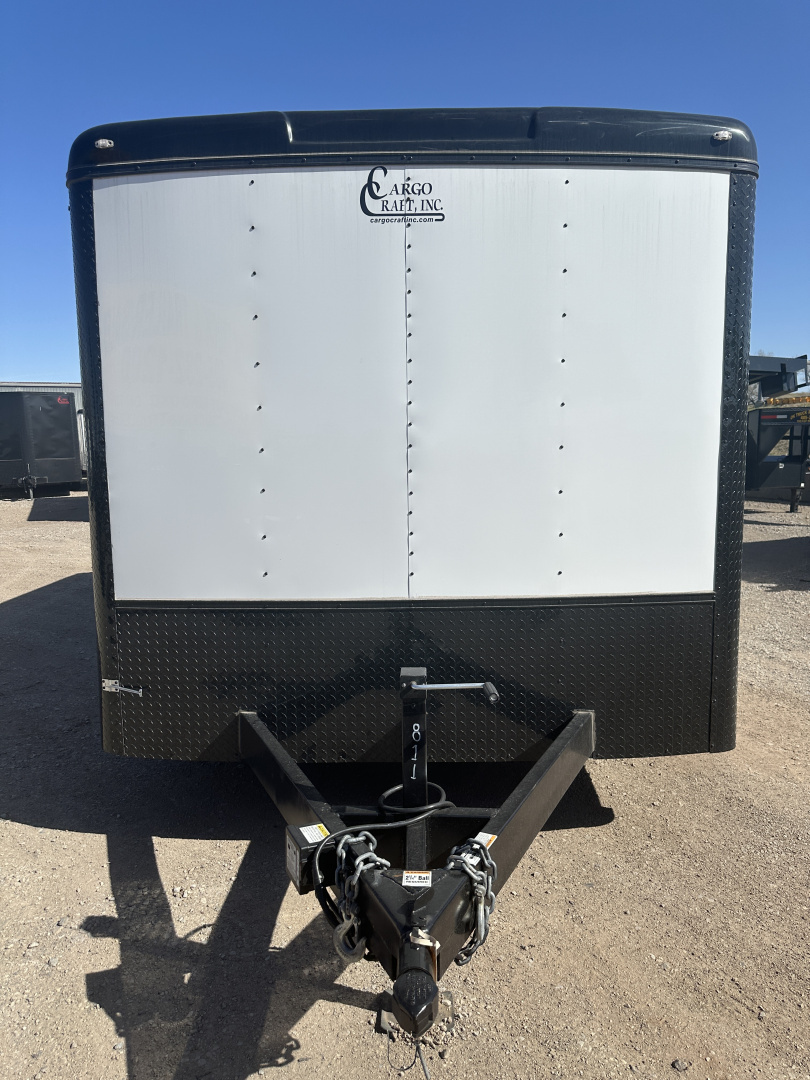 New 2025 Cargo Craft 8.5'x16'x7'tall Expedition Extreme White/Blk out w/ ramp & heavy frame Cargo / Enclosed Trailer