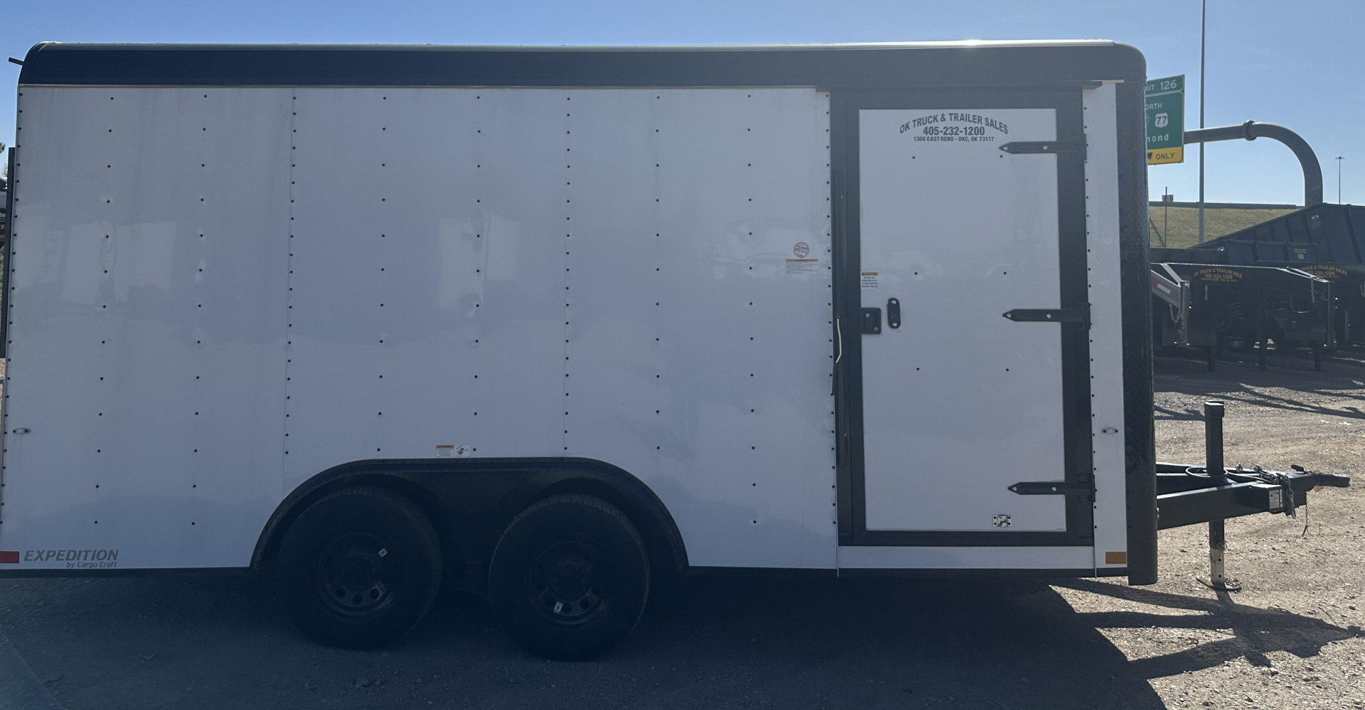 New 2025 Cargo Craft 8.5'x16'x7'tall Expedition Extreme White/Blk out w/ ramp & heavy frame Cargo / Enclosed Trailer